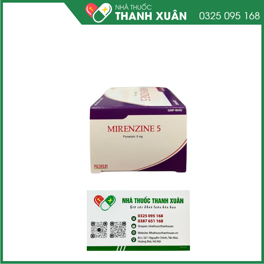 Mirenzine 5 điều trị cơn đau nửa đầu